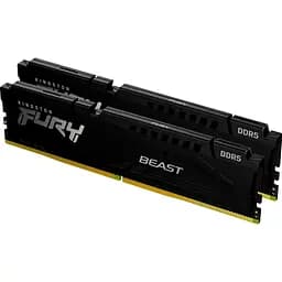 Модуль памяти DDR5 Kingston FURY Beast 2x8GB 5200MHz Black (KF552C40BBK2-16) [151705]