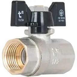 Кран кульовий Thermo Alliance Base 1/2" ВВ прямий, PN40, метелик SD602W15