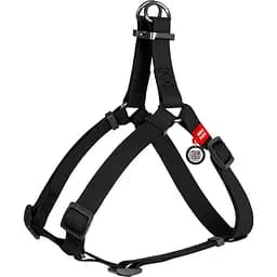 Шлея для собак Waudog Waterproof c QR-паспортом, XS 30-39х1,5 см, чорний (27631)