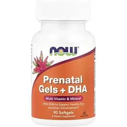 Аминокислота Now Prenatal Gels with DHA, 90 капсул vit0004010