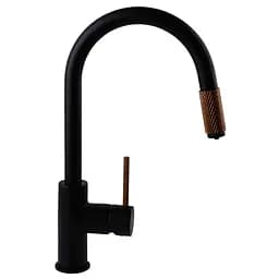 Змішувач для кухні під осмос Topaz Corsica TC-8801-H39-BL Чорний матовий - мініатюра 2