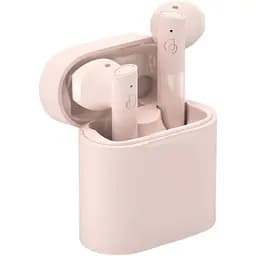 Наушники беспроводные с кейсом Haylou T33 розовые