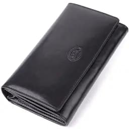 Стильный женский горизонтальный кошелек из натуральной глянцевой кожи Tony Perotti 173х9.7х3.5 см acs0032274