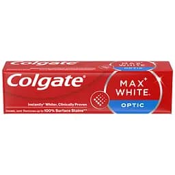 Зубная паста Colgate Max White Optic отбеливающая для яркой улыбки мгновенной 75 мл
