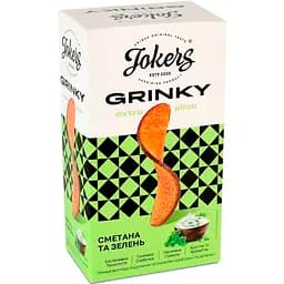 Гренки Jokers Extra Slice ржано-пшеничные со вкусом сметана и зелень 90 г
