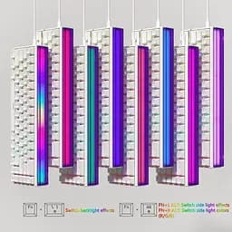 Ігрова механічна дротова клавіатура Womier WK68 Pro / 60% / Hot-swappable / White - мініатюра 5