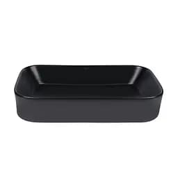 Умивальник Qtap Scorpio 550x390x120 Black matt QT14112243MBN, Чорний матовий - мініатюра 2
