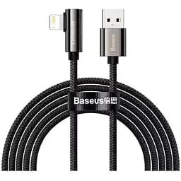 Дата кабель USB 2.0 AM to Lightning 2.0m CALCS 2.4A 90 Legend Series Elbow Black Baseus (CALCS-A01)