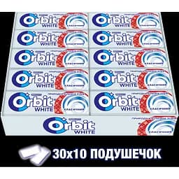 Гумка жувальна Orbit White драже, 14 г (609136) - мініатюра 6