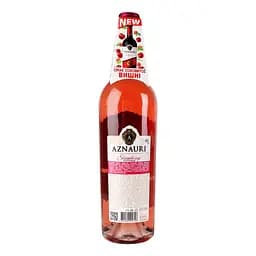 Вино Aznauri Strawberry рожеве солодке 0.75 л - мініатюра 4