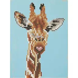 Алмазна мозаїка "Жираф" Brushme DM3002 з мольбертом 17x22.5 см