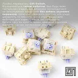 Клавіатура Epomaker AK820 Pro Gift Switch Black механічна бездротова (AK820-PRO-B-G)  - мініатюра 9