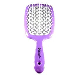 Щітка для волосся Salon Professional продувна 20 см SP0099 SL, Фіолетова з білим