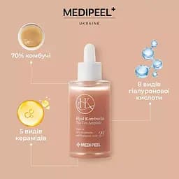 Сироватка для обличчя Medi-Peel Hyal Kombucha Tea-Tox Ampoule відновлювальна з 70% комбучі 50 мл - мініатюра 3