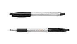 Ручка кулькова, чорна, із гумовим грипом, 50 шт.