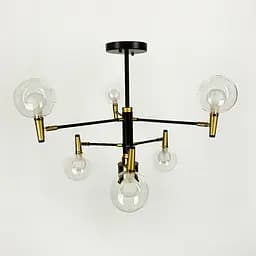 Люстра на 6 ріжків з поворотними плафонами у двох кольорах Line.F Колір плафона Білий