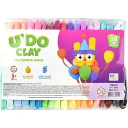 Набір для творчості Strateg U'DO Clay 228 г (6 г x 38 шт.) (30900)