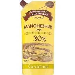 Соус майонезный Національні українські традиції Салатный 30% 300 г