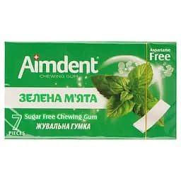 Жевательная резинка Aimdent Зеленая мята, 14,5 г (928721)