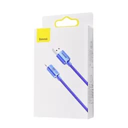 Кабель Baseus Crystal Shine USB-Lightning, 2.4A, 1.2м Blue (6932172602697) - мініатюра 3
