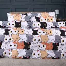 Комплект постільної білизни MirSon Ranforce Elite Funny Cat Полуторний (2200011041957)