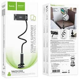 Регульована підставка для телефону/планшета Hoco HD10 Bamboo lazy stand Black - мініатюра 5