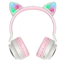 Навушники бездротові Hoco W27 Cat Ear накладні з вушками та LED підсвічуванням - мініатюра 3