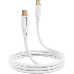 Кабель Proove Jelly Silicone USB-C to USB-C 60W 1m White (CCJS60002202) [130745]
