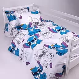 Комплект постільної білизни MirSon бязь Stitch Vibes Violet 2x160x220 см (2200012553886)