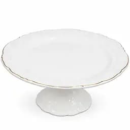 Тортівниця порцелянова на ніжці Ø20 см підставка для торта капкейків тістечок Yiwu 120-YH-HG045