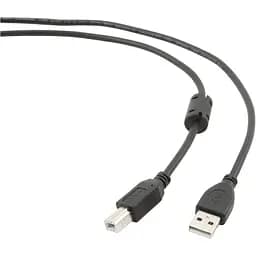 Кабель Cablexpert USB 2.0 AM/BM 3m Black (CCFB-USB2-AMBM-3M) [119098] - мініатюра 2