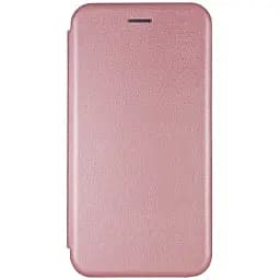 Чехол книжка Xiaomi Redmi Note 10 Pro эко-кожа Premium Case для смартфона Розовое золото