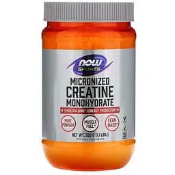 Креатин NOW Sports Creatine Monohydrate Micronized, 500 грам