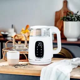 Електрочайник Adler AD 1305 white silver 1850-2200Вт/1.7л/скло/встановлення температури/(AD1305WS) - мініатюра 6