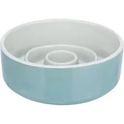 Миска для собак Trixie медленное кормление, d17 см, 900 мл, голубой (24521)