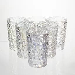 Набор стеклянных стаканов 6 штук 350 мл для сока лимонадов воды коктейлей стаканы стеклянные для напитков Yiwu HP-19-175