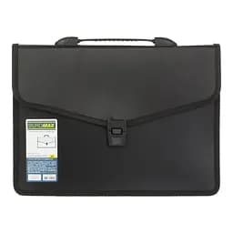Портфель пластиковий А4 на 3 відділення, чорний BM.3734-01 BUROMAX (4823078959157)
