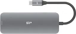 Док-станція - хаб Usb-C Silicon Power 8-in-1 SR30 Docking Station - мініатюра 2
