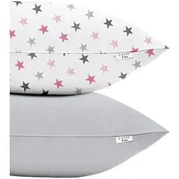 Набір наволочок Cosas Grey Stars CS2 50х70 см (SetPillow_StarGreyRose_Grey_50x70)