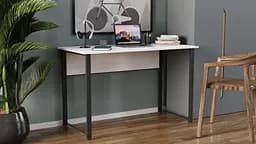 Компьютерный стол Ferrum-decor Курт 75x100x70 черный ДСП Белый 16мм (FRD-102033)