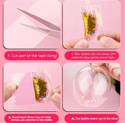 Двостороння нано-стрічка Bubble Kit: супереластичні повітряні кульки + насос і 20 упаковок наповнювачів - мініатюра 3