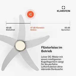 Стельовий вентилятор Klarstein Bolero Smart 55 Вт (10046082) - мініатюра 5