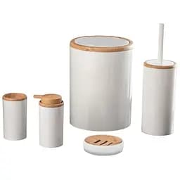 Набор для ванной комнаты Violet House 5 в 1 White Round (0223 White ROUND д/ванной 5 в 1)