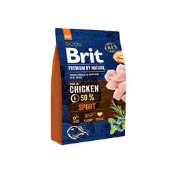 Сухой корм для активных собак всех пород Brit Premium Sport 3 кг (курица)