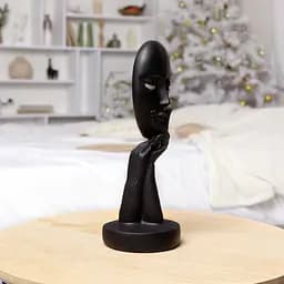 Статуетка декоративна МВМ My Home Маска чорна (DH-ST-03 BLACK) - мініатюра 3