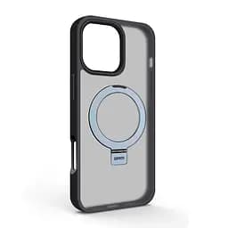 Чехол для Apple iPhone 16 Pro Max, Unit Stand, черный, MagSafe, противоударный защитный чехол-панель с подставкой, поддержкой магнитных держателей и беспроводной зарядки, защита всего корпуса, силикон + поликарбонат, ArmorStandart (ARM78736)
