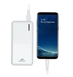 Зовнішній акумулятор Power Bank RIVACASE VA2572 20000 mAh швидке заряджання QC PD Білий - мініатюра 5