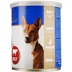 Паштет для взрослых собак Premium Pet с говядиной 360 г