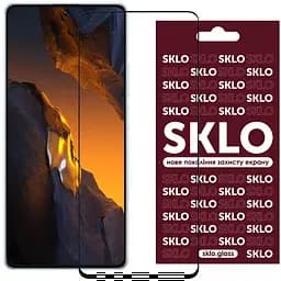 Защитное стекло SKLO 3D для Xiaomi 13T / 13T Pro / Redmi Note 13 4G Черный