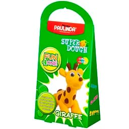 Масса для лепки Paulinda Super Dough Fun4one Жираф с подвижными глазами желтый (PL-1565)